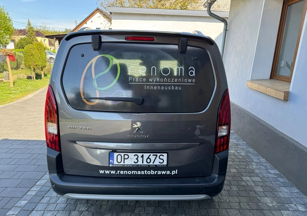 Peugeot Rifter cena 96760 przebieg: 38000, rok produkcji 2022 z Siedlce małe 37